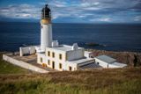 View of lighthouse with sea behind